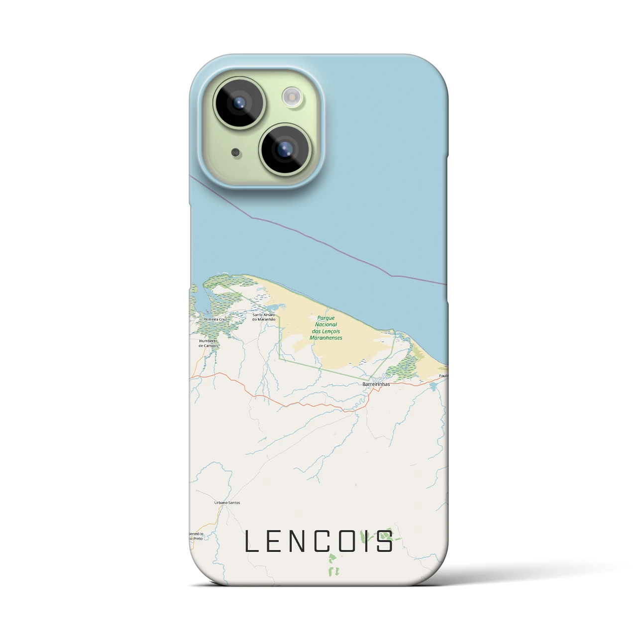 【レンソイス(ブラジル)】地図柄iPhoneケース(バックカバータイプ)