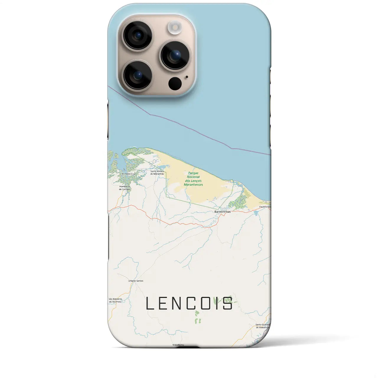 【レンソイス(ブラジル)】地図柄iPhoneケース(バックカバータイプ)