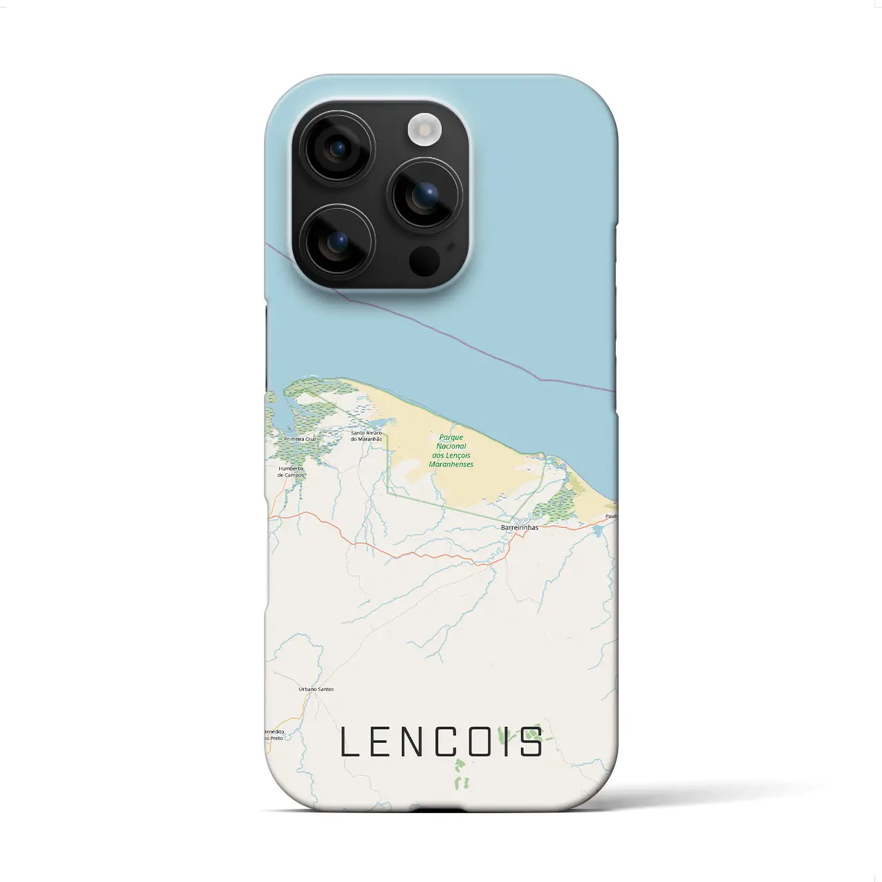 【レンソイス(ブラジル)】地図柄iPhoneケース(バックカバータイプ)
