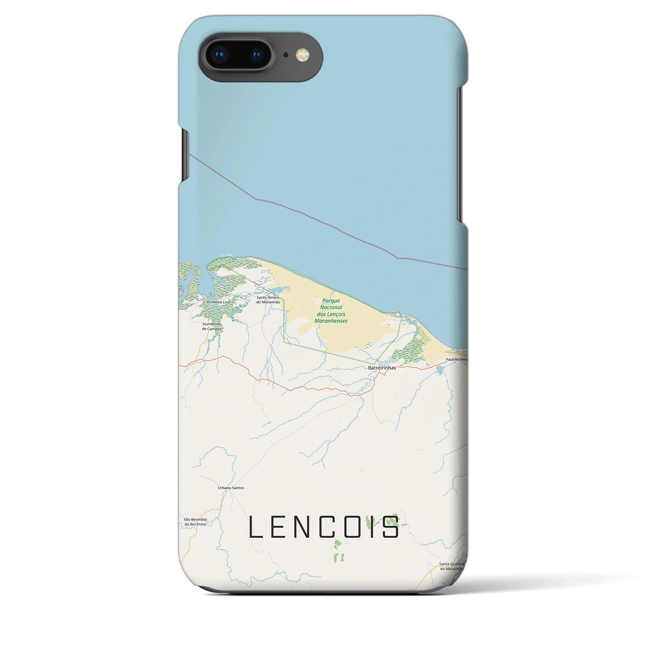 【レンソイス(ブラジル)】地図柄iPhoneケース(バックカバータイプ)