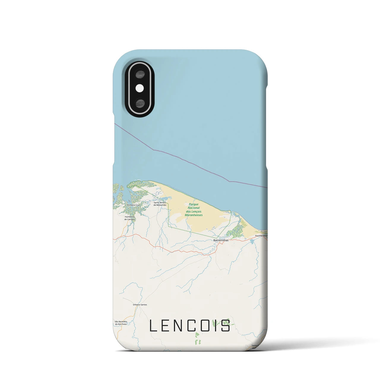 【レンソイス(ブラジル)】地図柄iPhoneケース(バックカバータイプ)