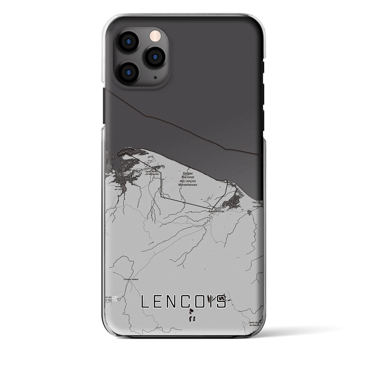 【レンソイス(ブラジル)】地図柄iPhoneケース(クリアタイプ)