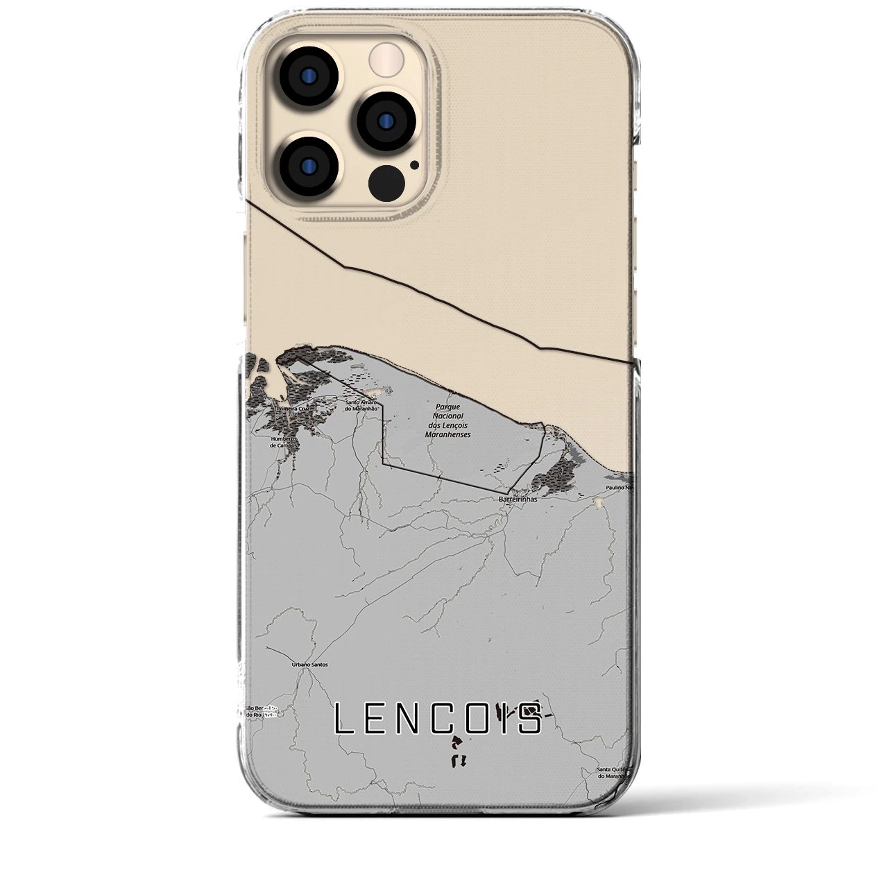 【レンソイス(ブラジル)】地図柄iPhoneケース(クリアタイプ)