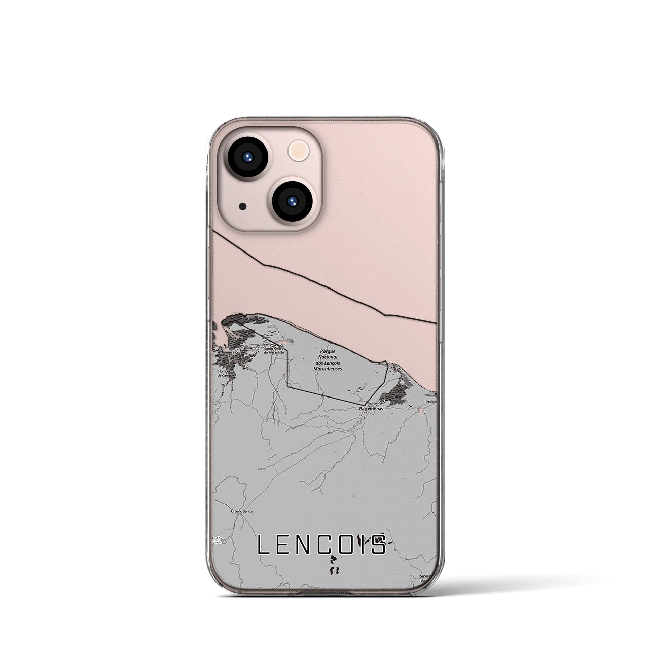 【レンソイス(ブラジル)】地図柄iPhoneケース(クリアタイプ)