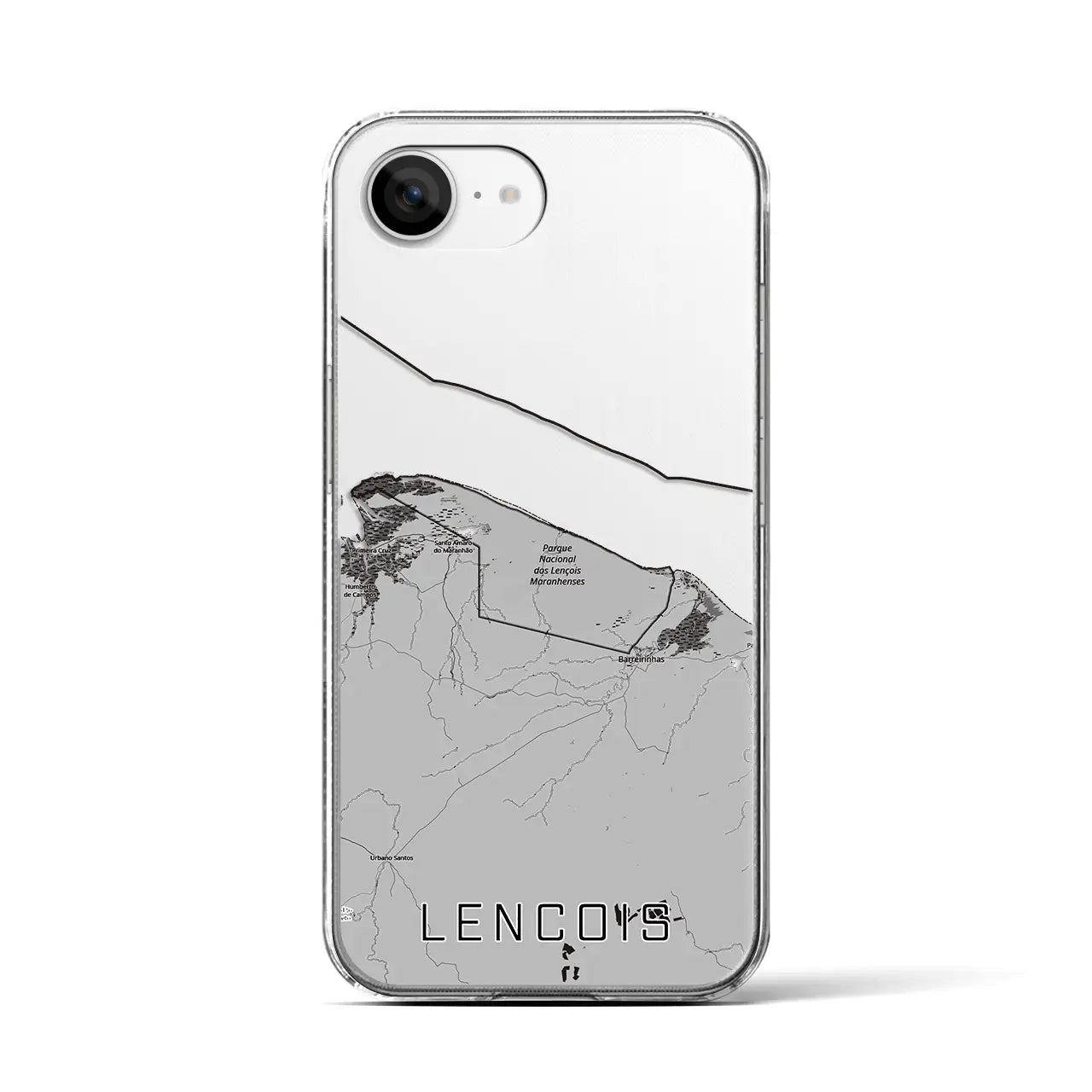 【レンソイス(ブラジル)】地図柄iPhoneケース(クリアタイプ)