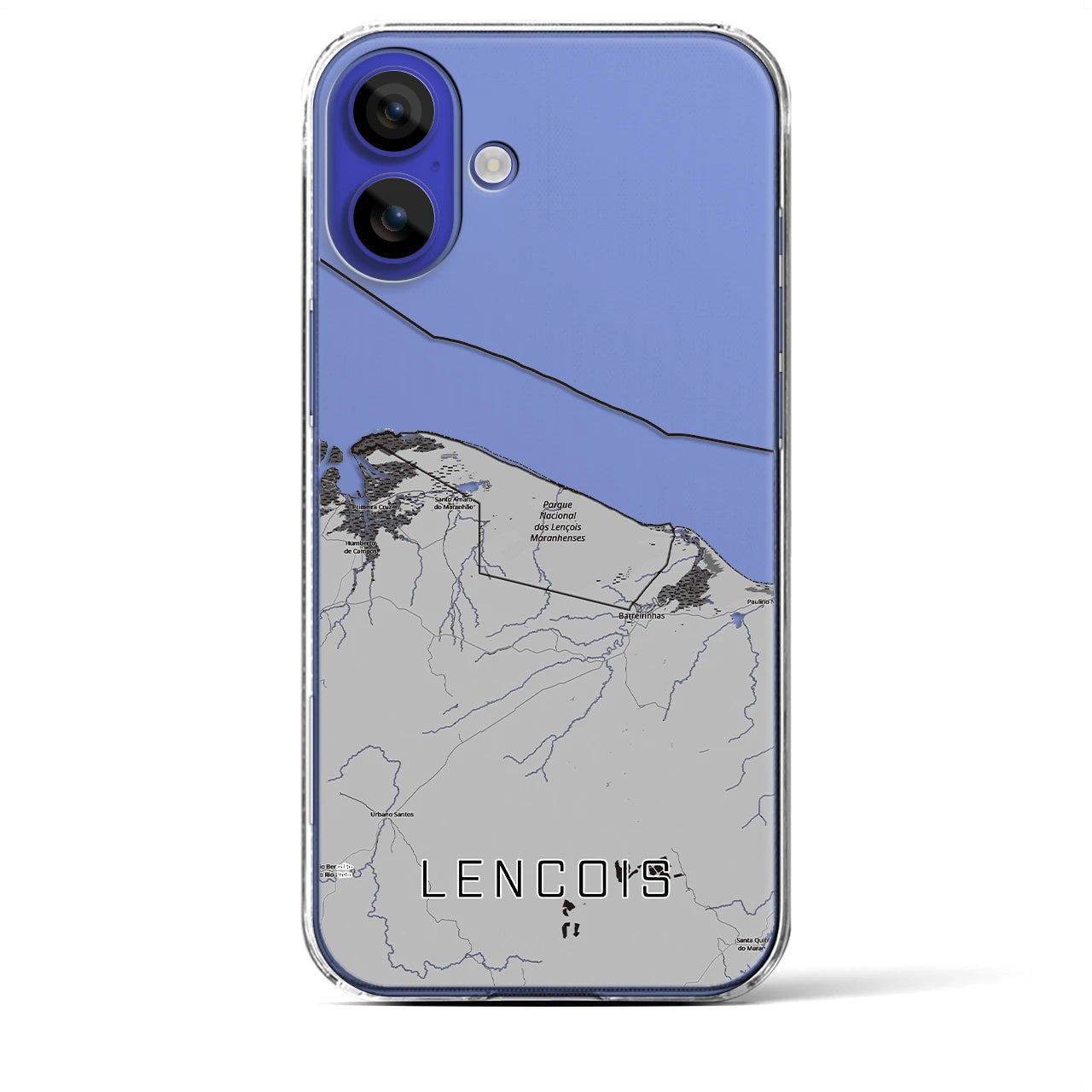 【レンソイス(ブラジル)】地図柄iPhoneケース(クリアタイプ)