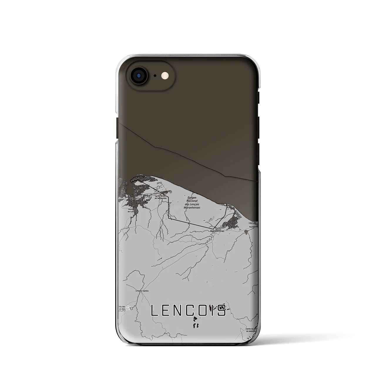 【レンソイス(ブラジル)】地図柄iPhoneケース(クリアタイプ)