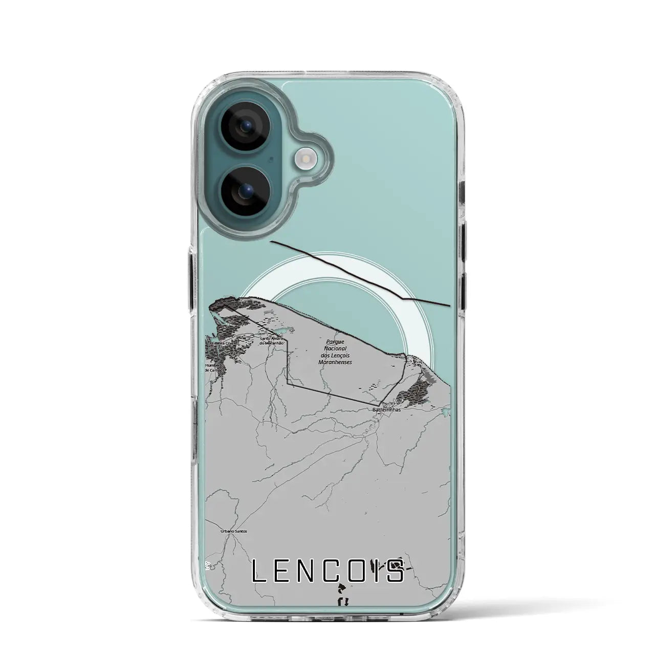 【レンソイス(ブラジル)】地図柄iPhoneケース(MagSafeタイプ)