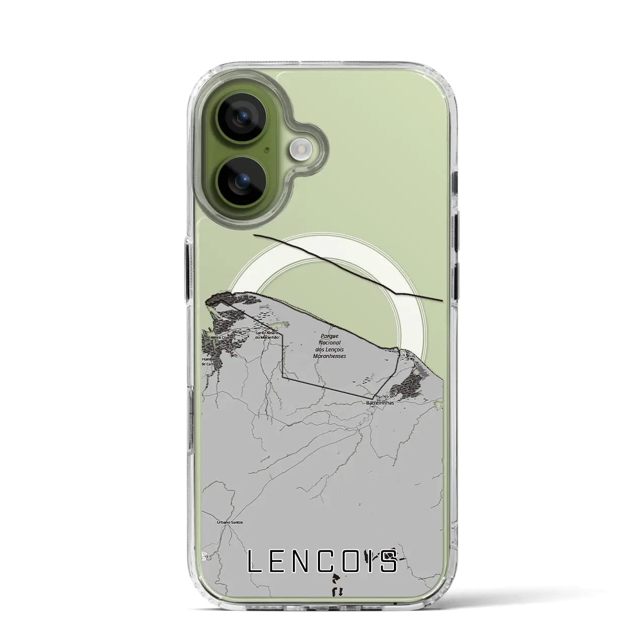 【レンソイス(ブラジル)】地図柄iPhoneケース(MagSafeタイプ)