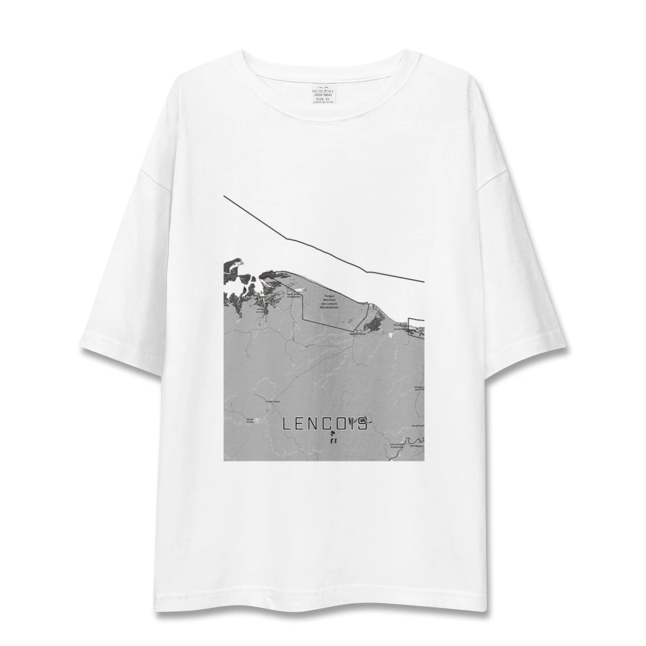 【レンソイス(ブラジル)】地図柄ビッグシルエットTシャツ