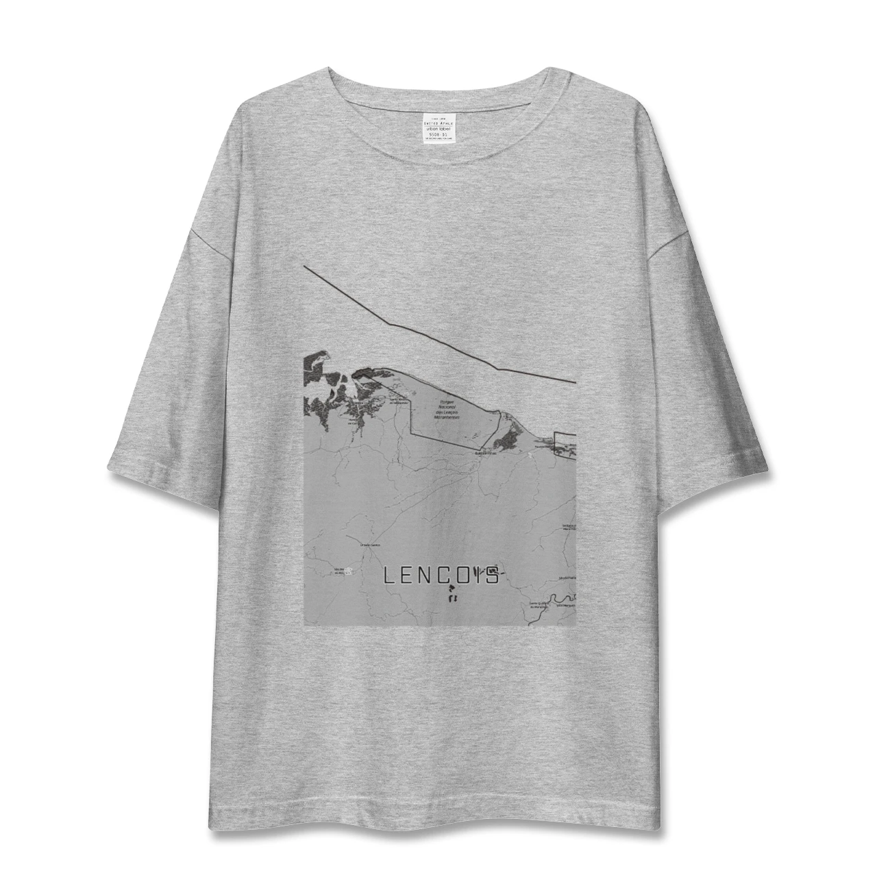【レンソイス(ブラジル)】地図柄ビッグシルエットTシャツ