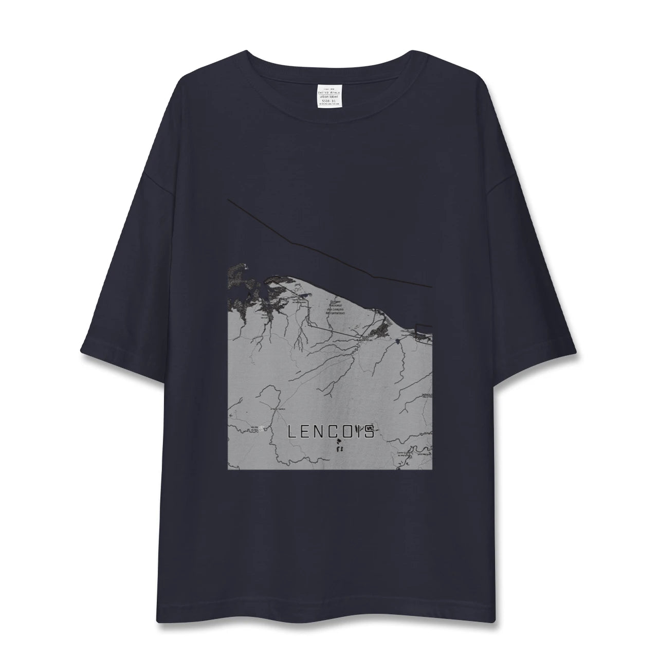 【レンソイス(ブラジル)】地図柄ビッグシルエットTシャツ
