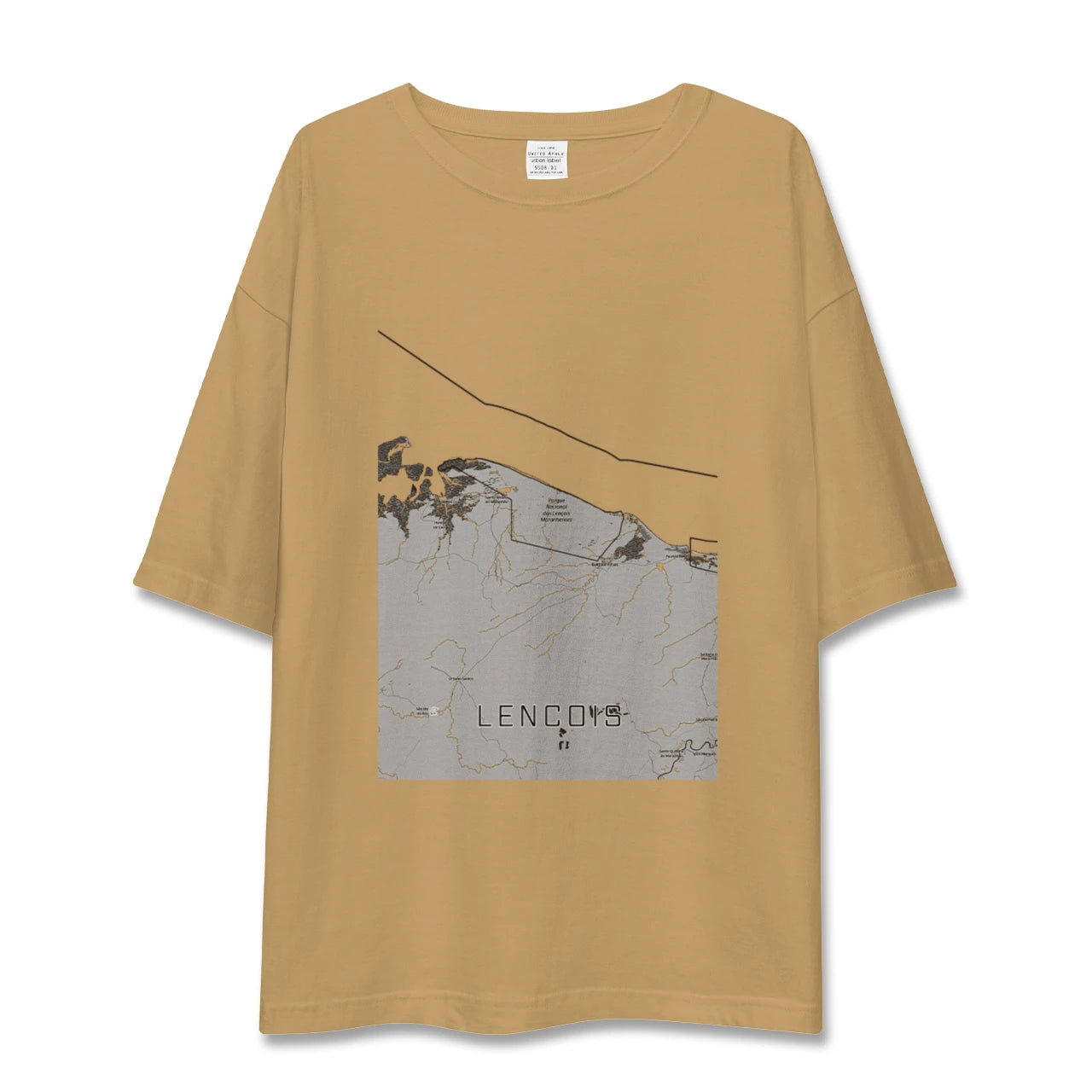 【レンソイス(ブラジル)】地図柄ビッグシルエットTシャツ