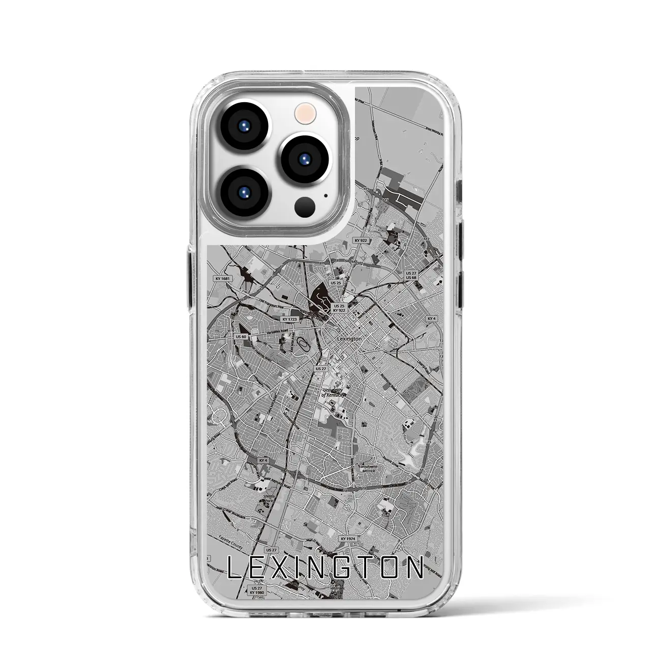 【レキシントン(アメリカ)】地図柄iPhoneケース(MagSafeタイプ)