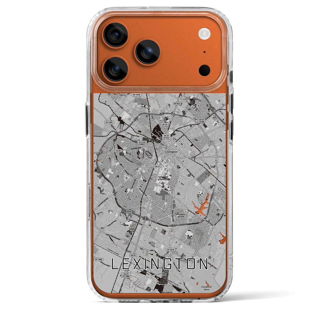 【レキシントン(アメリカ)】地図柄iPhoneケース(MagSafeタイプ)