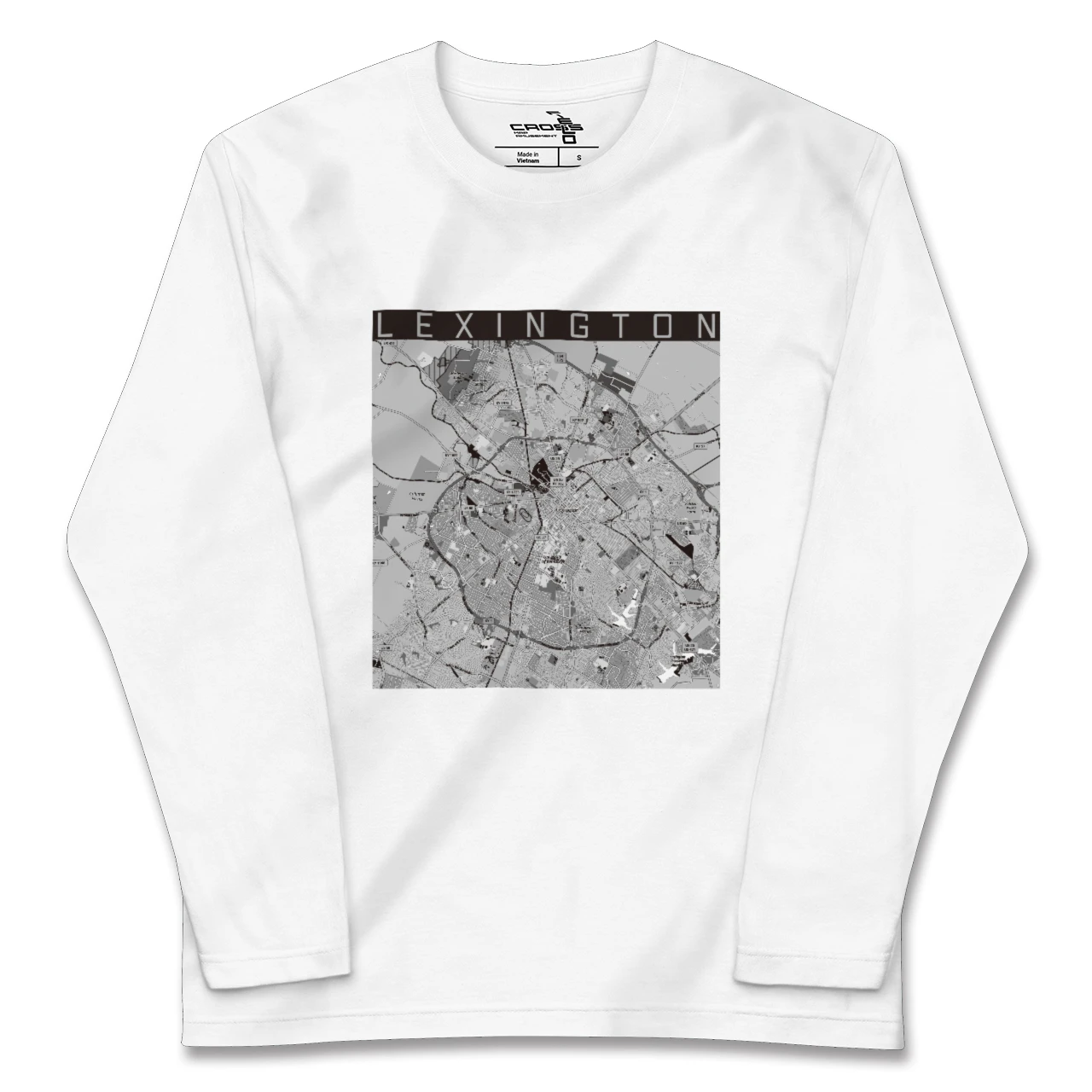 【レキシントン(アメリカ)】地図柄ロングスリーブTシャツ