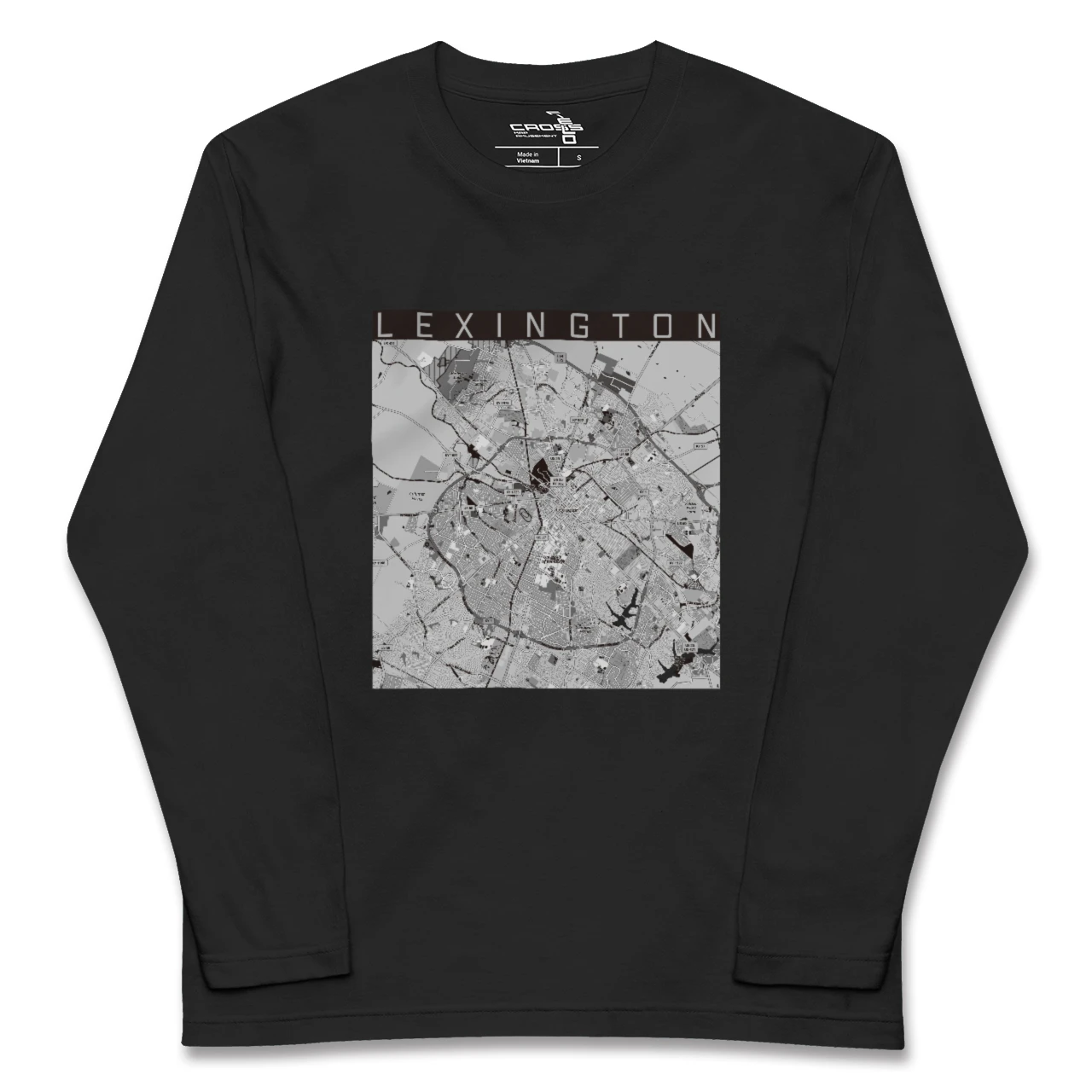 【レキシントン(アメリカ)】地図柄ロングスリーブTシャツ