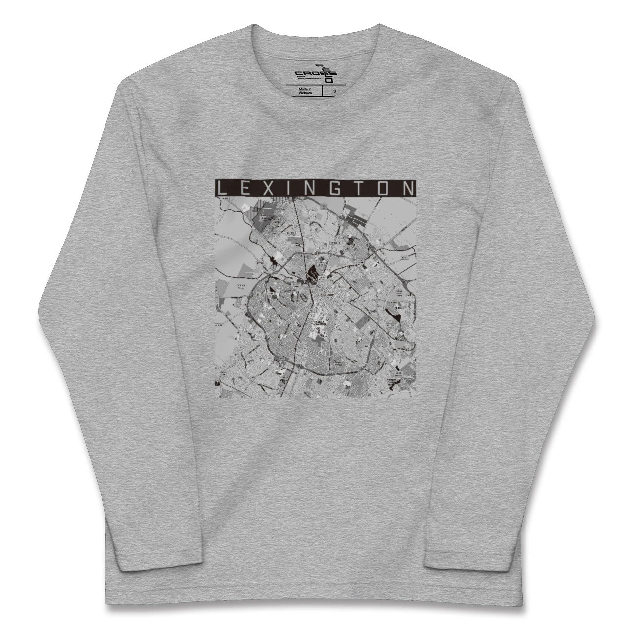 【レキシントン(アメリカ)】地図柄ロングスリーブTシャツ