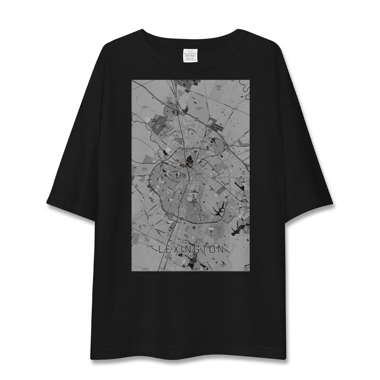 【レキシントン(アメリカ)】地図柄ビッグシルエットTシャツ