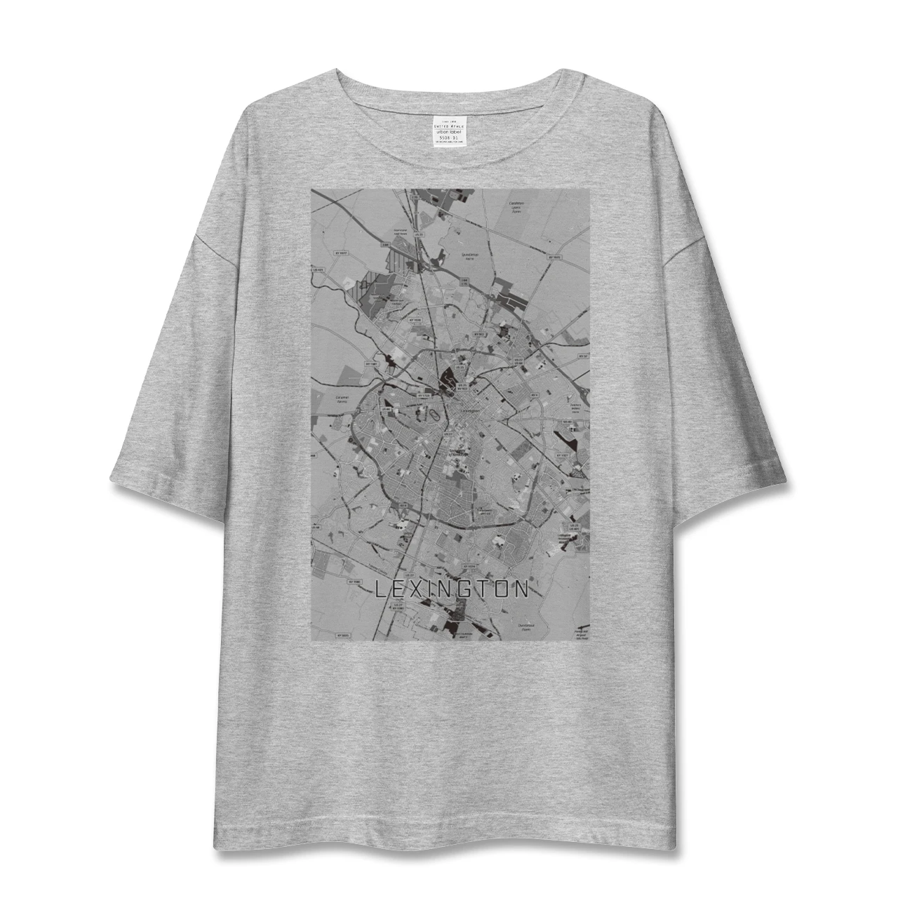 【レキシントン(アメリカ)】地図柄ビッグシルエットTシャツ