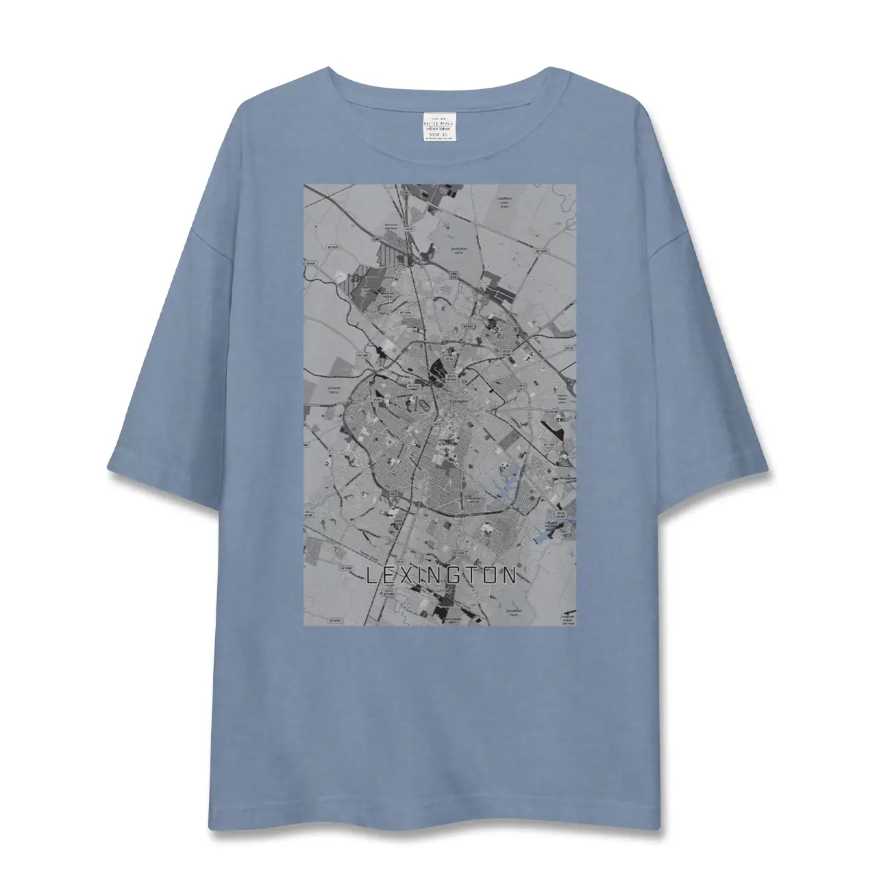 【レキシントン(アメリカ)】地図柄ビッグシルエットTシャツ