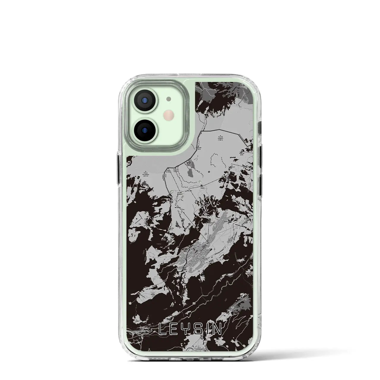 【レザン(スイス)】地図柄iPhoneケース(MagSafeタイプ)