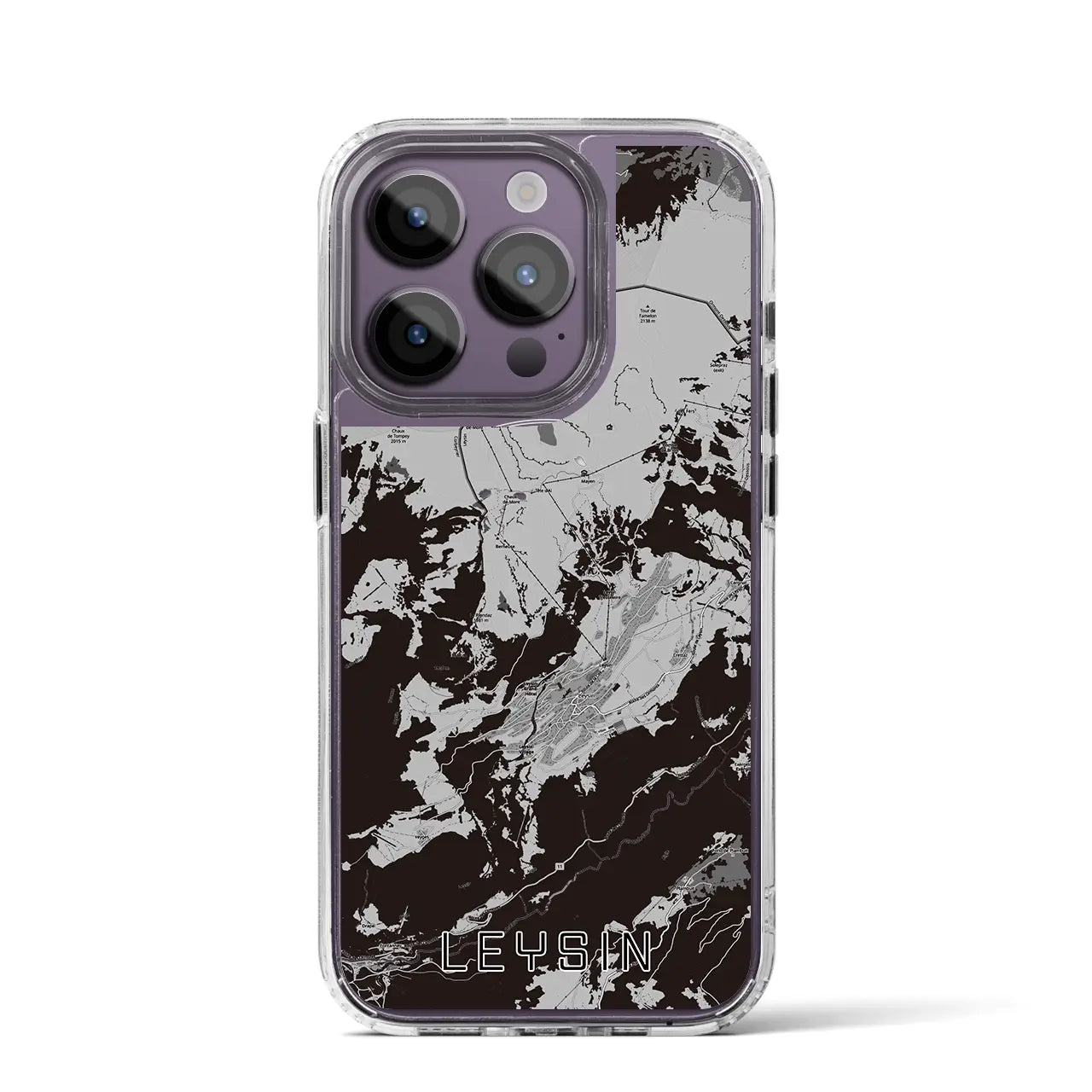 【レザン(スイス)】地図柄iPhoneケース(MagSafeタイプ)