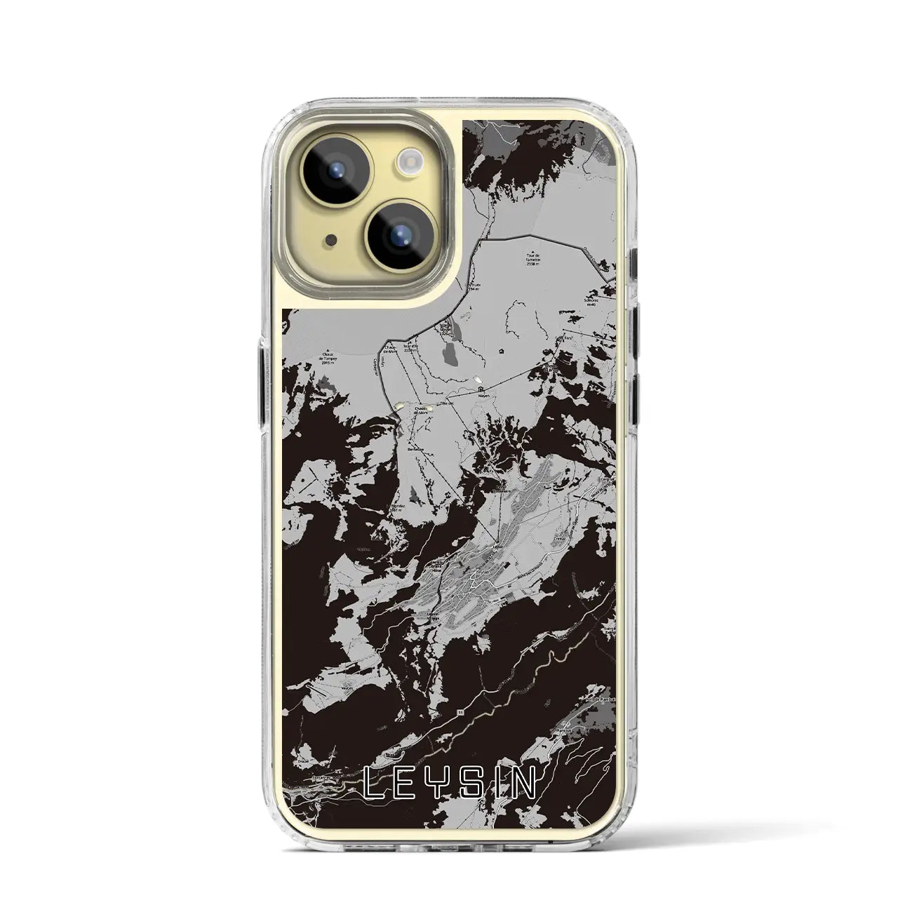 【レザン(スイス)】地図柄iPhoneケース(MagSafeタイプ)