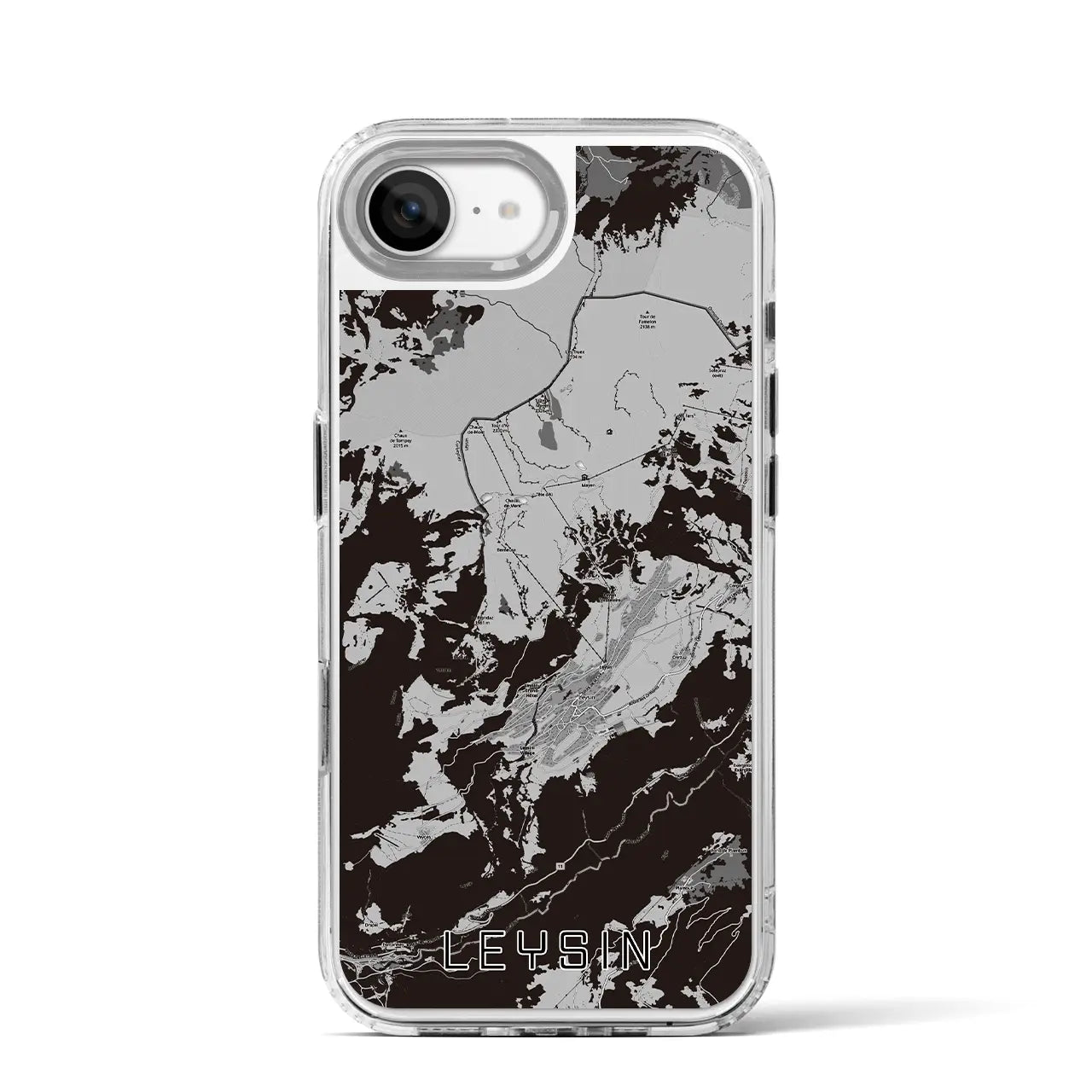 【レザン(スイス)】地図柄iPhoneケース(MagSafeタイプ)