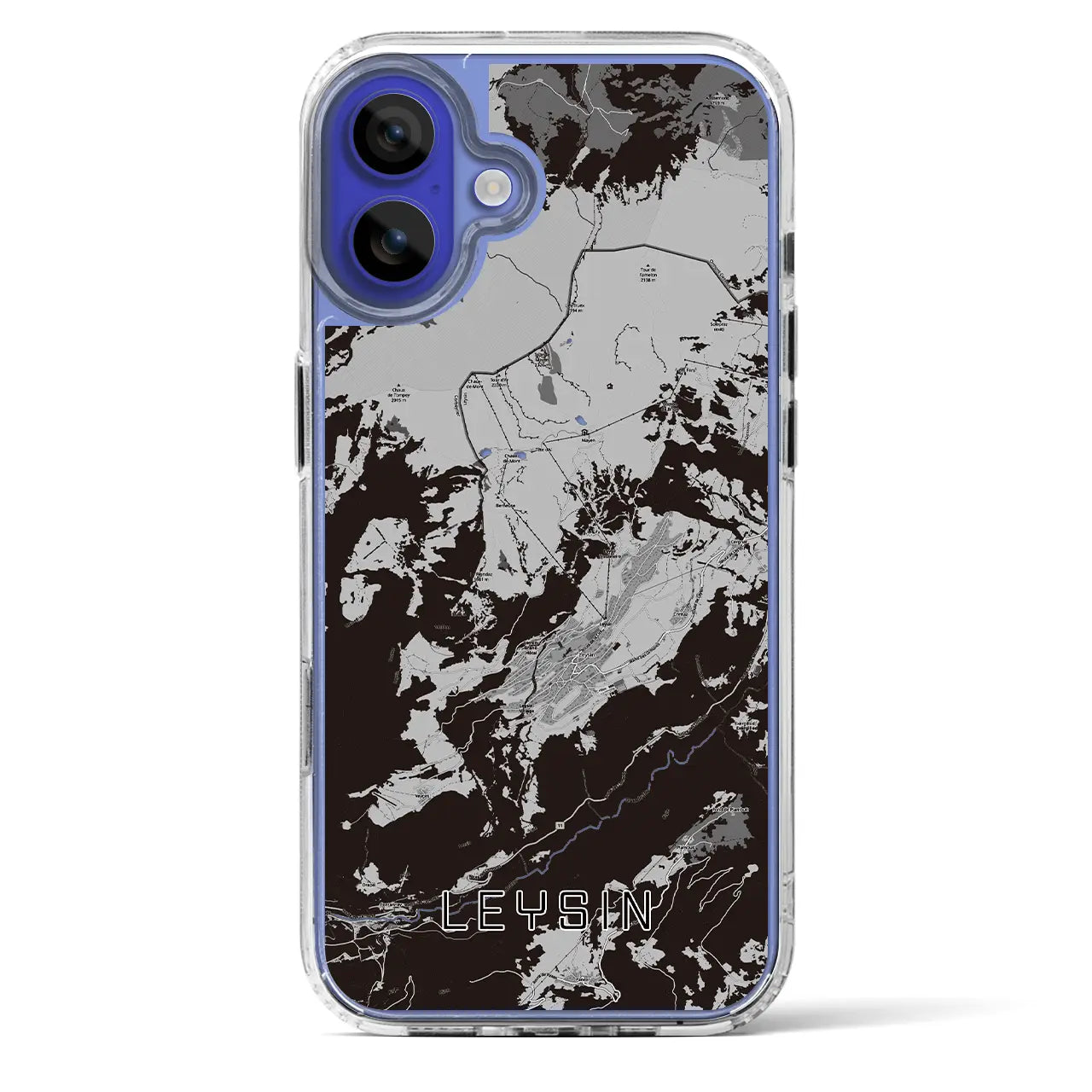 【レザン(スイス)】地図柄iPhoneケース(MagSafeタイプ)