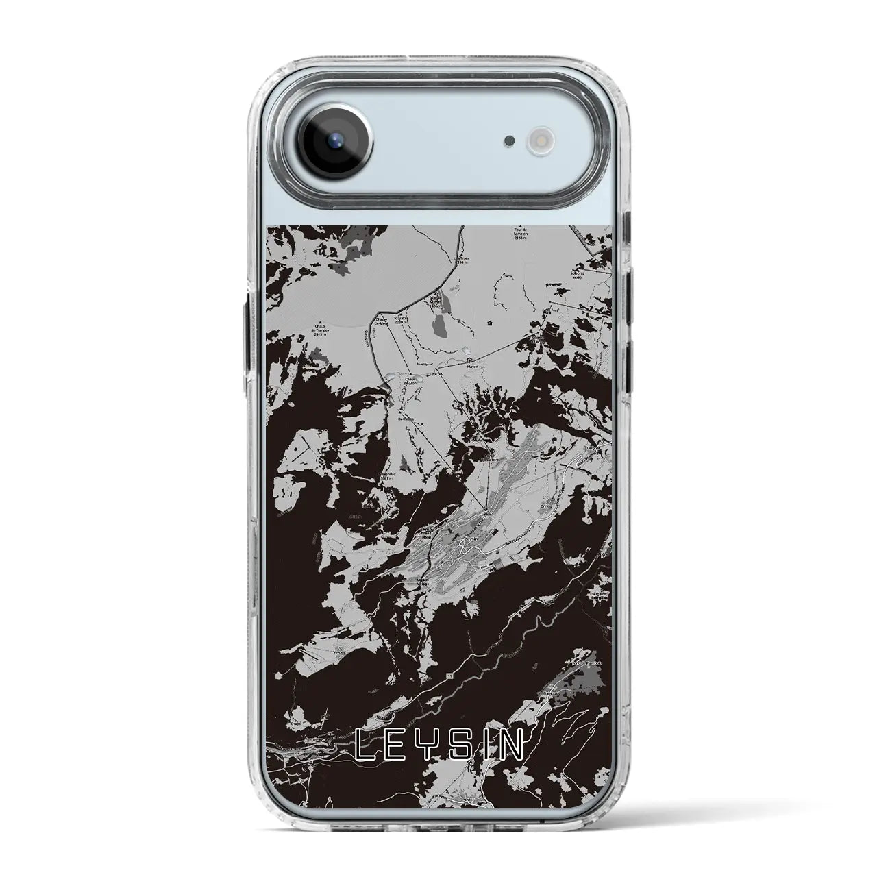 【レザン(スイス)】地図柄iPhoneケース(MagSafeタイプ)