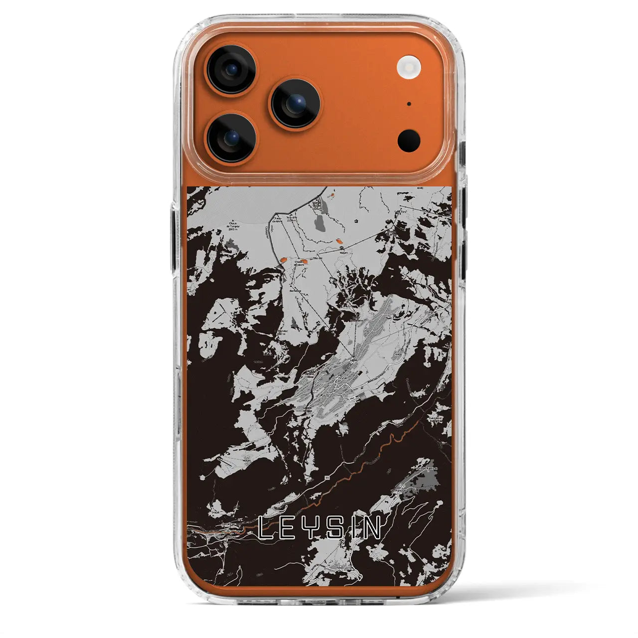 【レザン(スイス)】地図柄iPhoneケース(MagSafeタイプ)