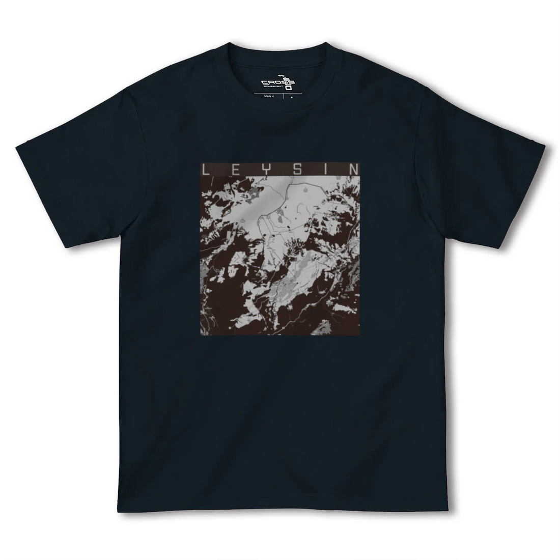 【レザン(スイス)】地図柄ヘビーウェイトTシャツ