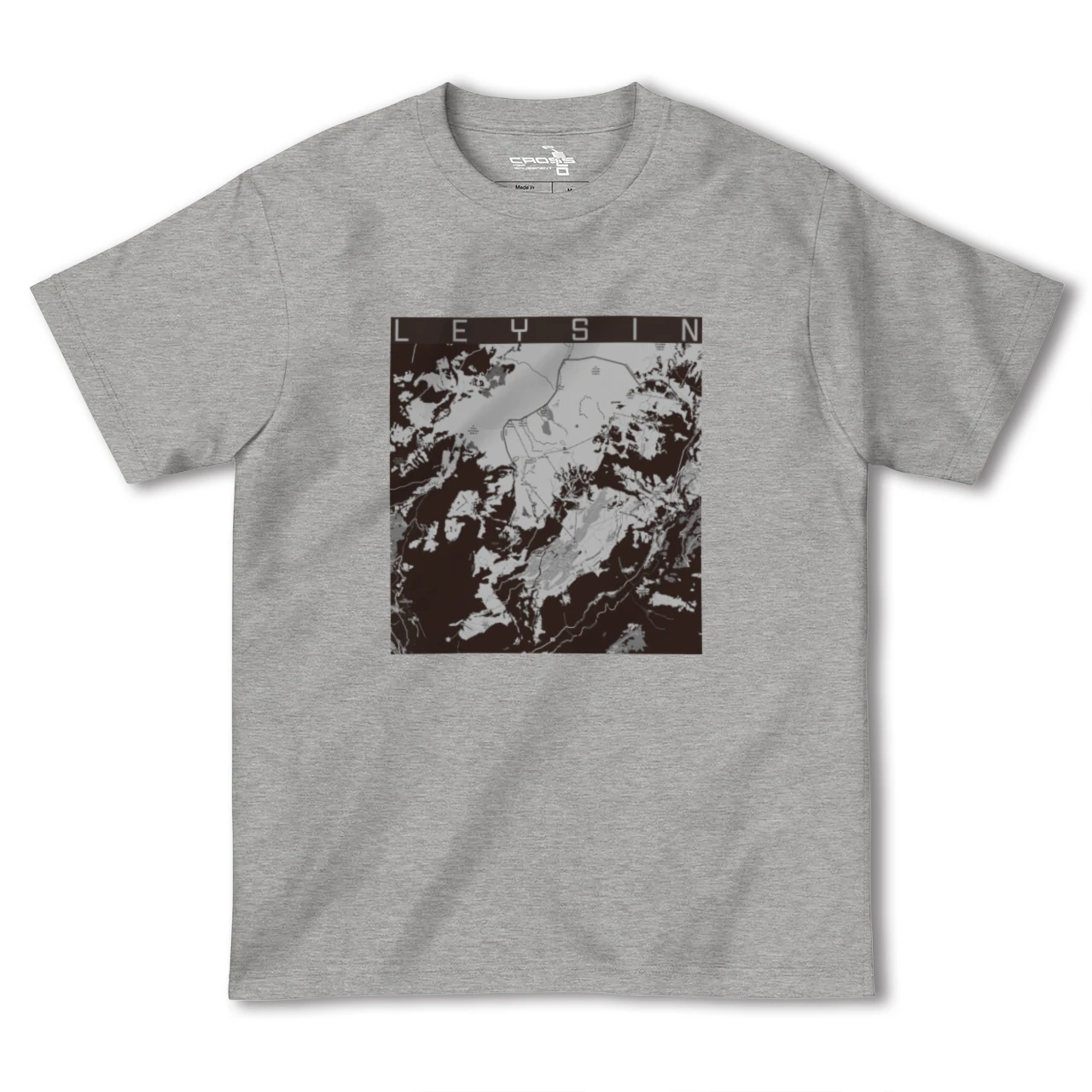 【レザン(スイス)】地図柄ヘビーウェイトTシャツ