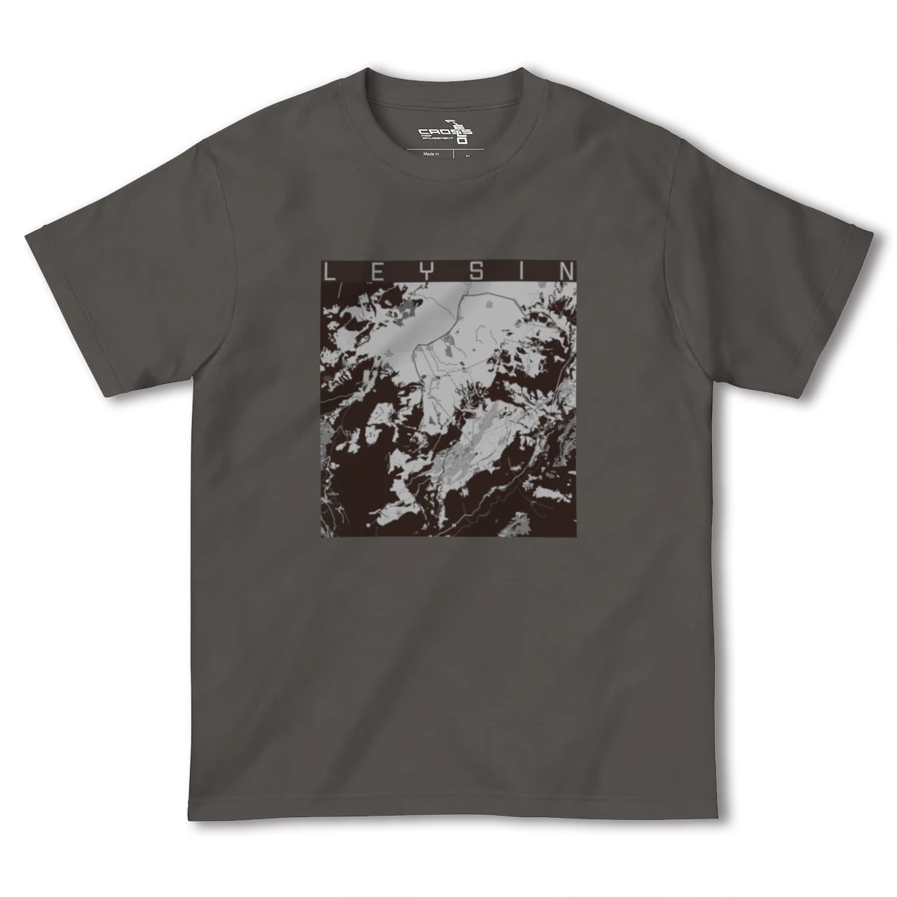 【レザン(スイス)】地図柄ヘビーウェイトTシャツ