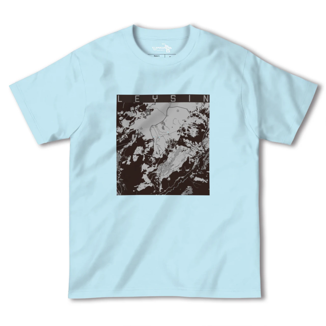 【レザン(スイス)】地図柄ヘビーウェイトTシャツ