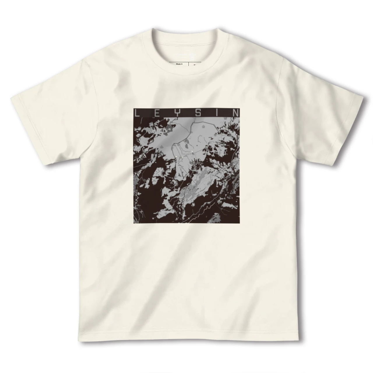 【レザン(スイス)】地図柄ヘビーウェイトTシャツ