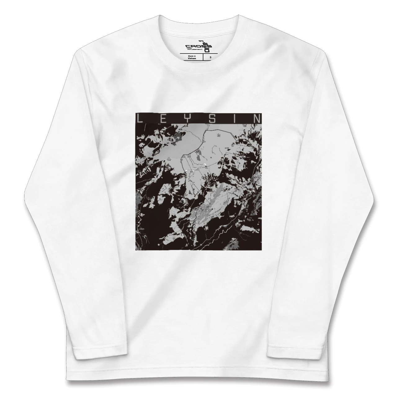 【レザン(スイス)】地図柄ロングスリーブTシャツ