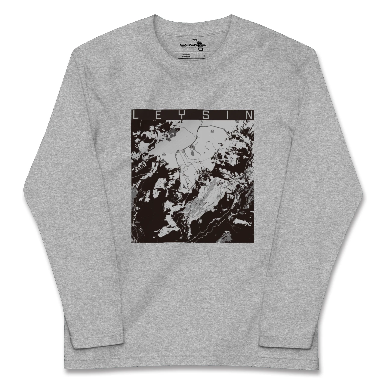 【レザン(スイス)】地図柄ロングスリーブTシャツ