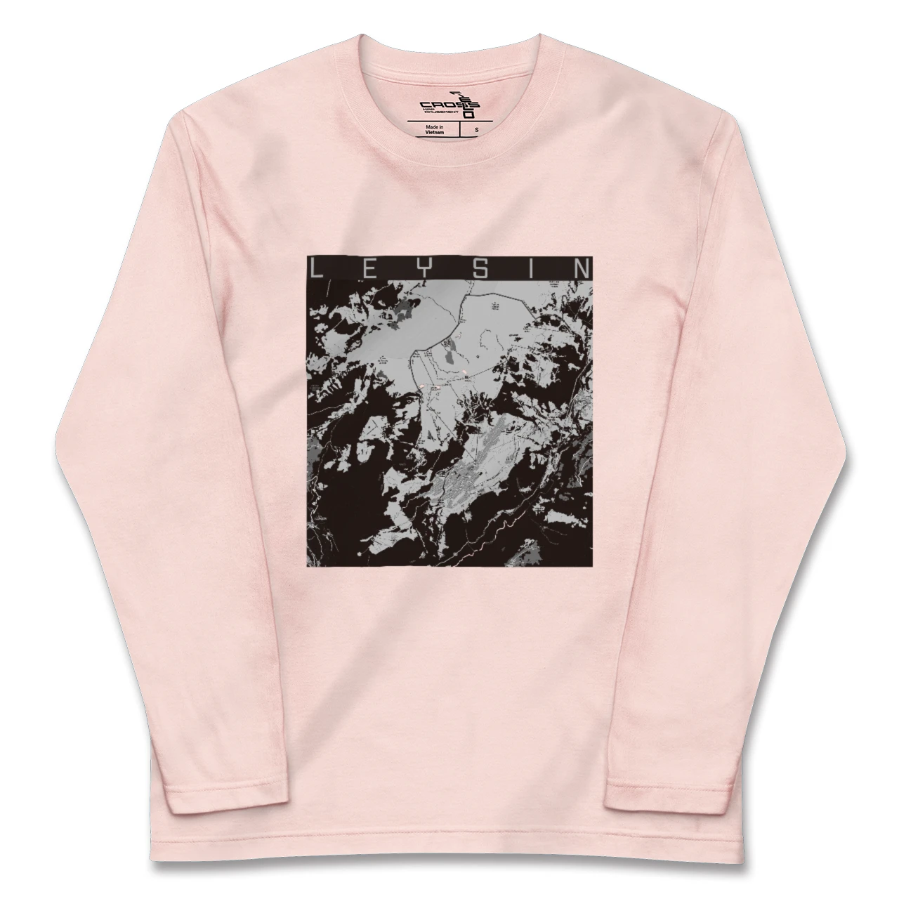 【レザン(スイス)】地図柄ロングスリーブTシャツ