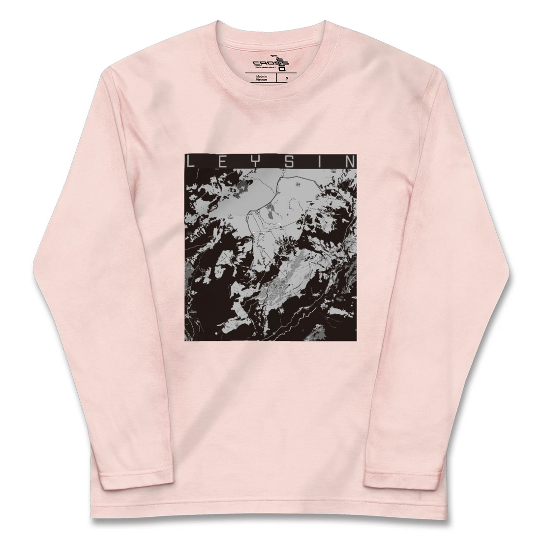 【レザン(スイス)】地図柄ロングスリーブTシャツ