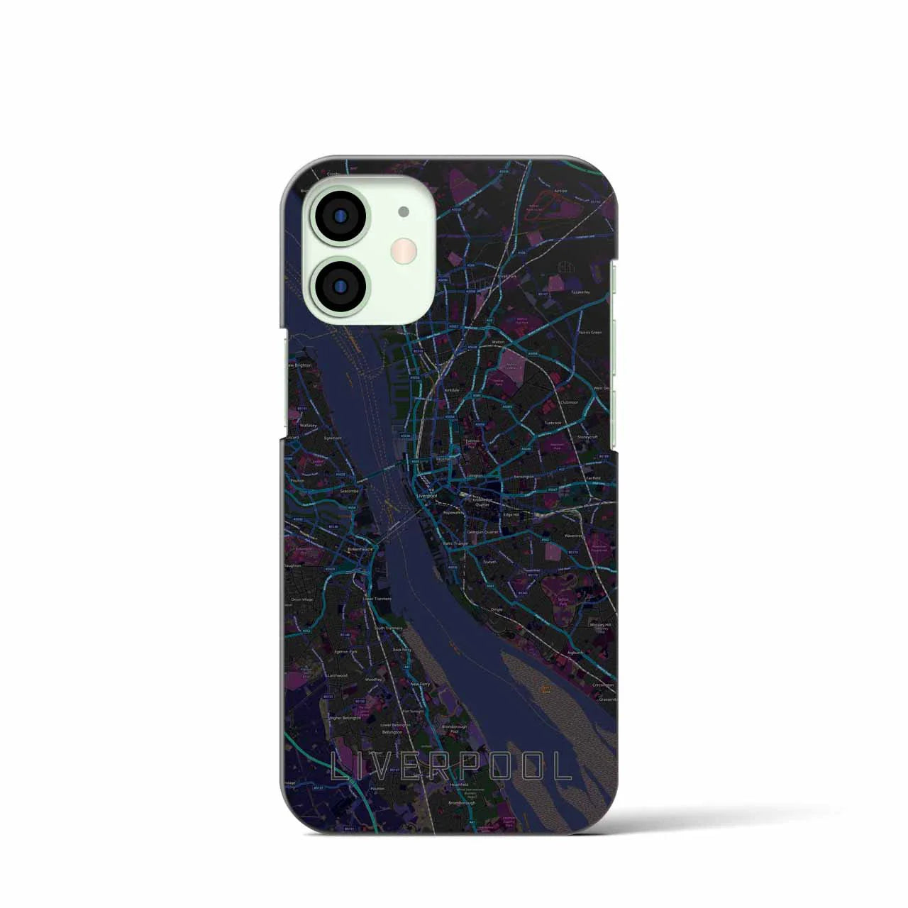 【リヴァプール(イギリス)】地図柄iPhoneケース(バックカバータイプ)