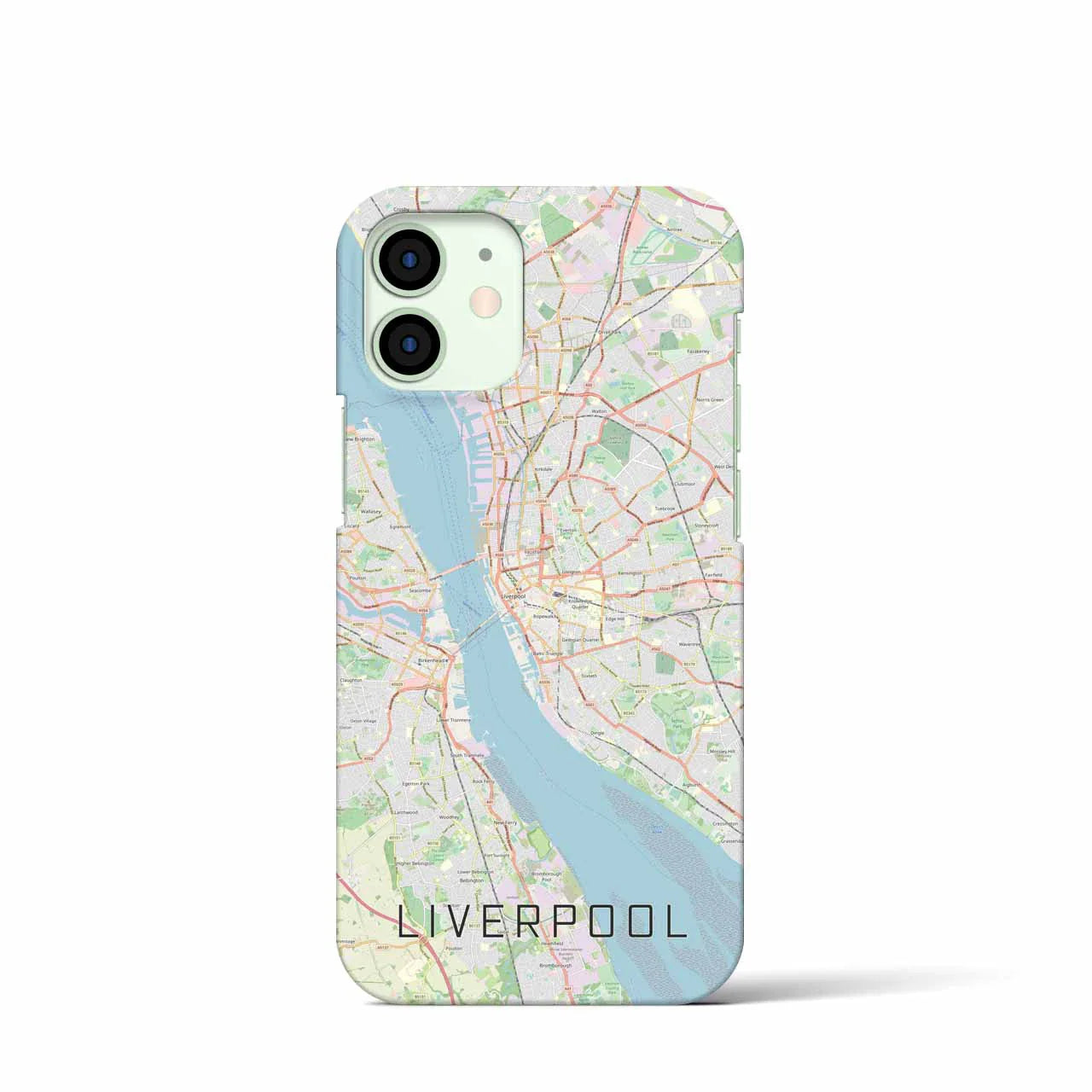 【リヴァプール(イギリス)】地図柄iPhoneケース(バックカバータイプ)