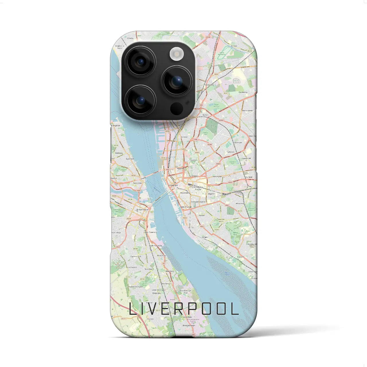 【リヴァプール(イギリス)】地図柄iPhoneケース(バックカバータイプ)