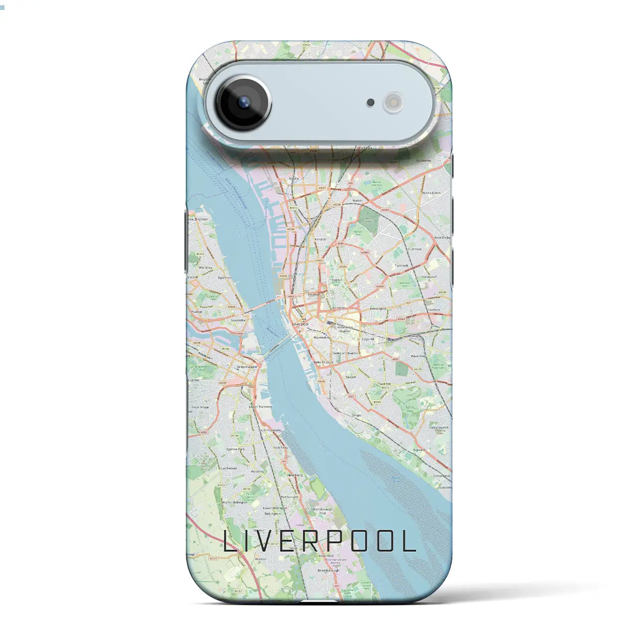 【リヴァプール(イギリス)】地図柄iPhoneケース(バックカバータイプ)
