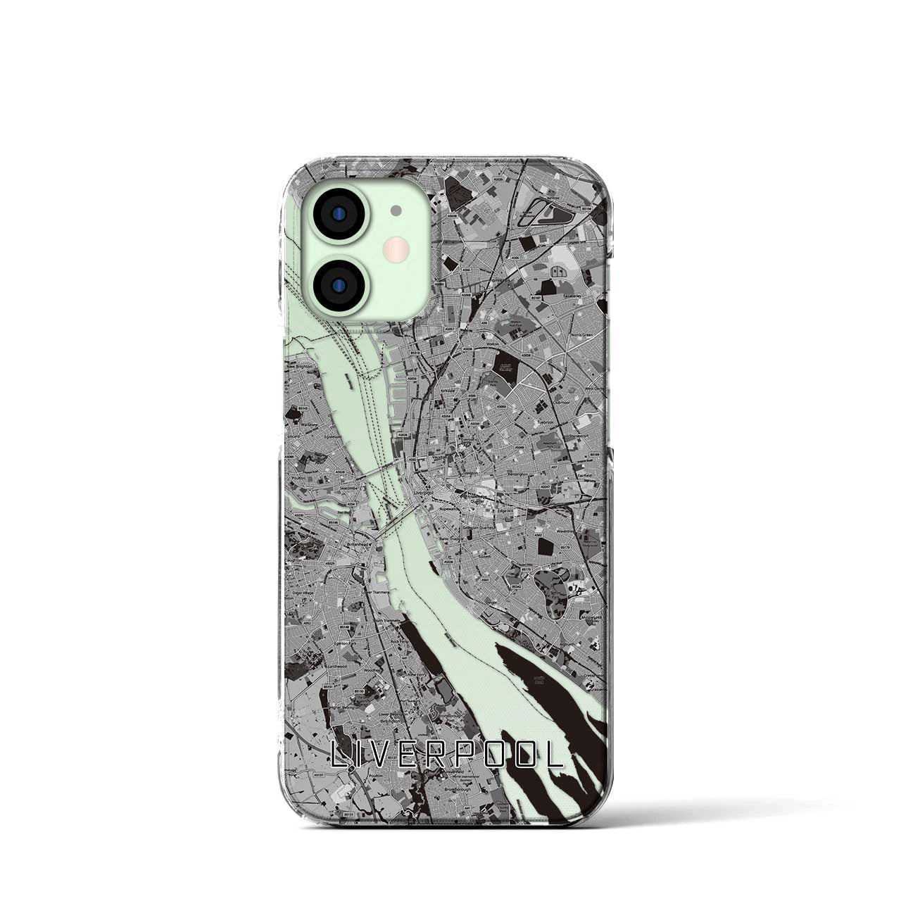 【リヴァプール(イギリス)】地図柄iPhoneケース(クリアタイプ)