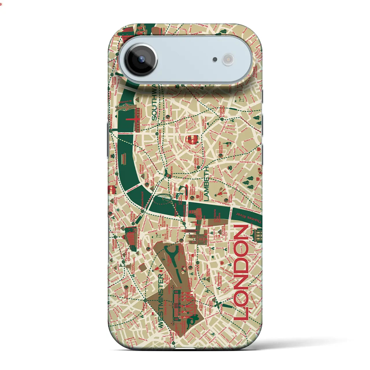 【ロンドン】イラストマップiPhoneケース(バックカバータイプ)