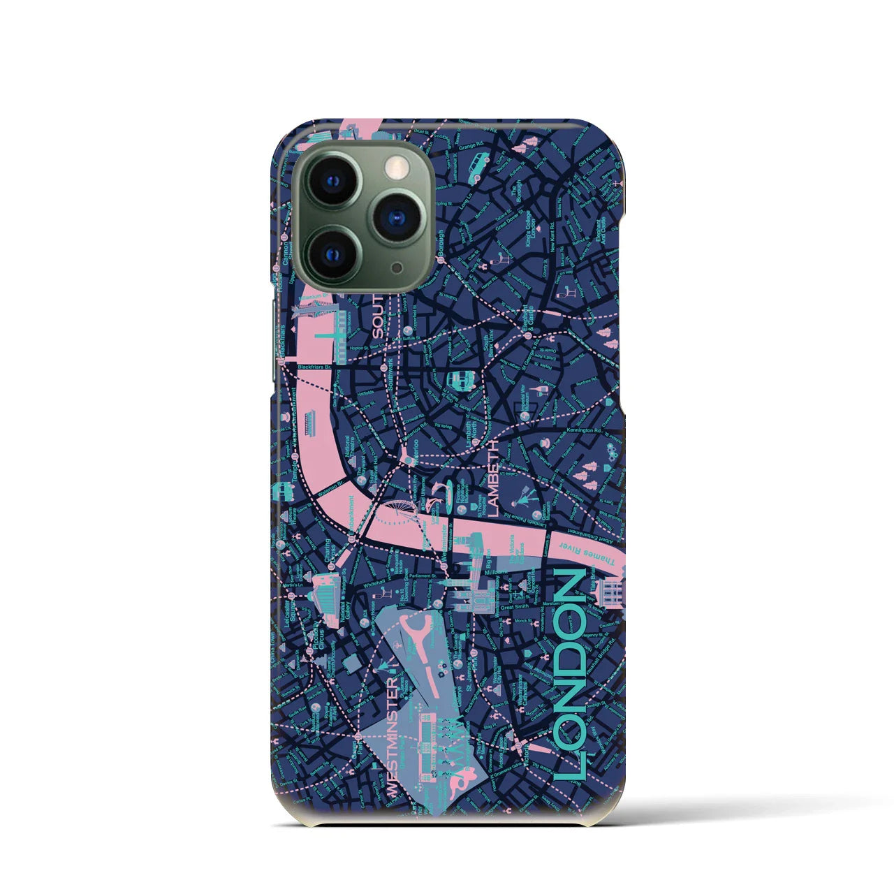 【ロンドン】イラストマップiPhoneケース(バックカバータイプ)