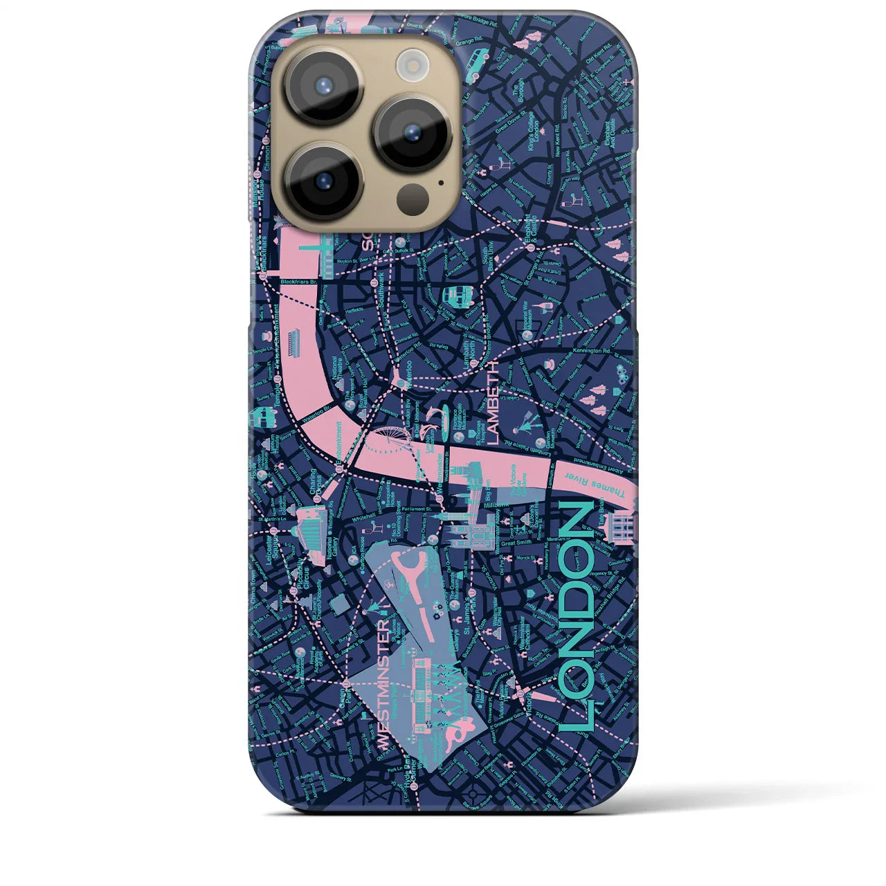 【ロンドン】イラストマップiPhoneケース(バックカバータイプ)