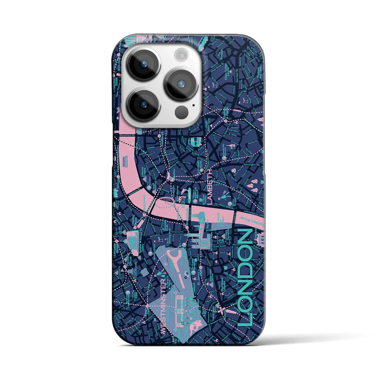 【ロンドン】イラストマップiPhoneケース(バックカバータイプ)